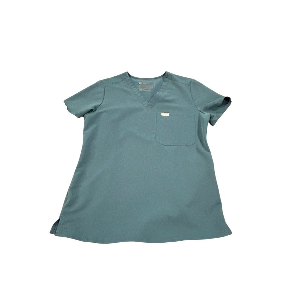 Figs Scrub Top Women's Teal Blue Technical Collection Catarina X-Small Scrub Top